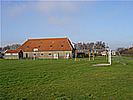 De witte reep halverwege Hollum Ballum op Ameland